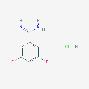 molecular formula C7H7ClF2N2 B138670 3,5-Difluorobenzamidine hydrochloride CAS No. 144797-68-2
