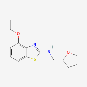 molecular formula C14H18N2O2S B1386708 4-ethoxy-N-(tetrahydrofuran-2-ylmethyl)-1,3-benzothiazol-2-amine CAS No. 1105194-37-3