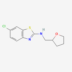 6-chloro-N-(tetrahydrofuran-2-ylmethyl)-1,3-benzothiazol-2-amine