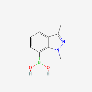 molecular formula C9H11BN2O2 B1386718 1,3-Dimethyl-1H-indazole-7-boronic acid CAS No. 1309982-19-1