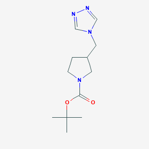 Tert-butyl 3-(1,2,4-triazol-4-ylmethyl)pyrrolidine-1-carboxylate