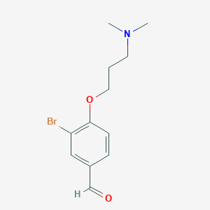 3-Bromo-4-[3-(dimethylamino)propoxy]benzaldehyde