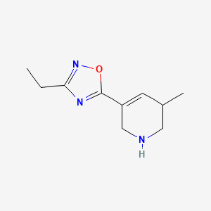 3-Ethyl-5-(3-methyl-1,2,3,6-tetrahydropyridin-5-yl)-1,2,4-oxadiazole