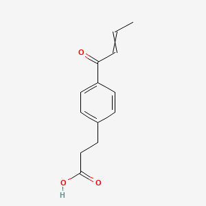 3-(4-But-2-enoylphenyl)propanoic acid