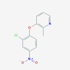 3-(2-Chloro-4-nitrophenoxy)-2-methylpyridine