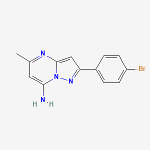 2-(4-Bromophenyl)-5-methylpyrazolo[1,5-a]pyrimidin-7-amine