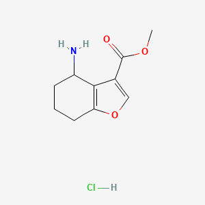 B1386726 Methyl 4-amino-4,5,6,7-tetrahydrobenzofuran-3-carboxylate hydrochloride CAS No. 1172813-04-5