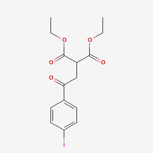 Diethyl 2-[2-(4-iodophenyl)-2-oxoethyl]propanedioate