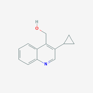 molecular formula C13H13NO B13867286 (3-Cyclopropylquinolin-4-yl)methanol 