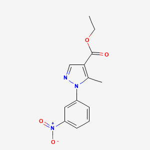 Ethyl 5-methyl-1-(3-nitrophenyl)pyrazole-4-carboxylate