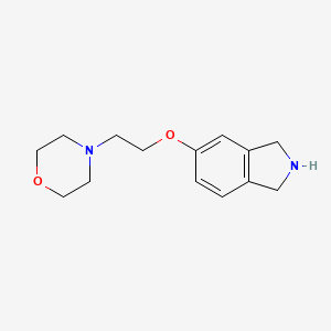 molecular formula C14H20N2O2 B13867326 4-[2-(2,3-dihydro-1H-isoindol-5-yloxy)ethyl]morpholine 