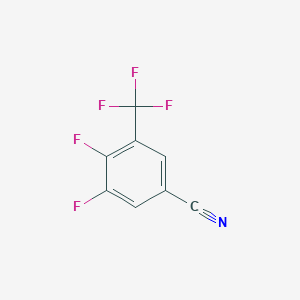 molecular formula C8H2F5N B13867327 3,4-Difluoro-5-(trifluoromethyl)benzonitrile 