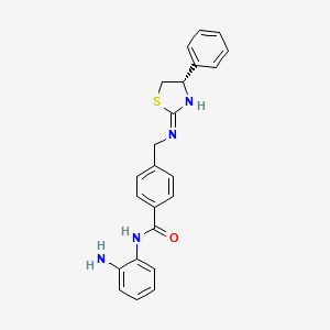 molecular formula C23H22N4OS B13867335 N-(2-Aminophenyl)-4-[[[(4S)-4,5-dihydro-4-phenyl-2-thiazolyl]amino]methyl]-benzamide 