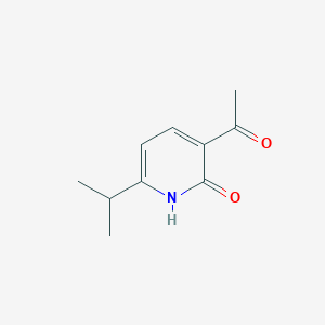 molecular formula C10H13NO2 B13867341 3-acetyl-6-propan-2-yl-1H-pyridin-2-one 