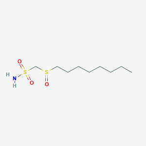 molecular formula C9H21NO3S2 B13867375 Octylsulfinylmethanesulfonamide 