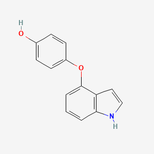 molecular formula C14H11NO2 B13867378 4-(1H-indol-4-yloxy)phenol 