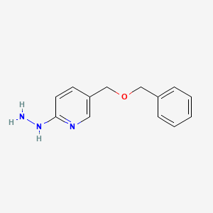 [5-(Phenylmethoxymethyl)pyridin-2-yl]hydrazine