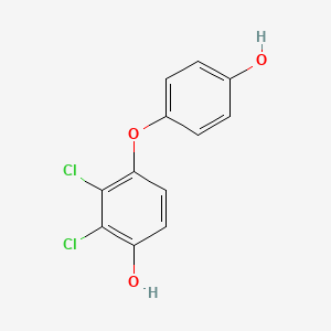 molecular formula C12H8Cl2O3 B13867431 2,3-Dichloro-4-(4-hydroxyphenoxy)phenol 