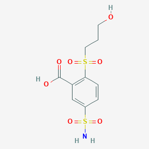 2-(3-Hydroxypropylsulfonyl)-5-sulfamoylbenzoic acid