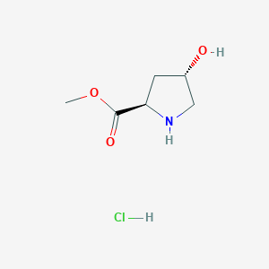 molecular formula C6H12ClNO3 B1386749 (2R,4S)-4-羟基吡咯烷-2-羧酸甲酯盐酸盐 CAS No. 481704-21-6