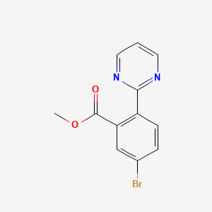 molecular formula C12H9BrN2O2 B13867527 Methyl 5-bromo-2-pyrimidin-2-ylbenzoate 