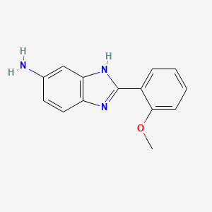 molecular formula C14H13N3O B13867639 2-(2-methoxyphenyl)-3H-benzimidazol-5-amine 