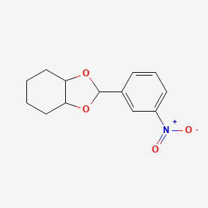 molecular formula C13H15NO4 B1386764 2-(3-Nitrophenyl)hexahydro-1,3-benzodioxole CAS No. 1087725-58-3