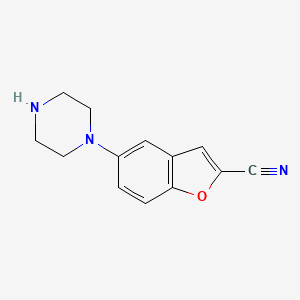 5-Piperazin-1-yl-1-benzofuran-2-carbonitrile