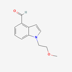 molecular formula C12H13NO2 B13867663 1-(2-Methoxy-ethyl)-1H-indole-4-carbaldehyde 