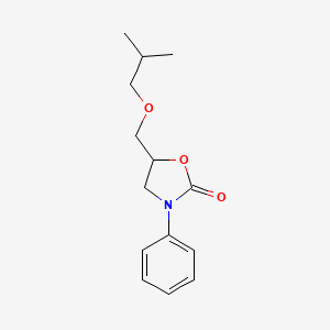 5-(2-Methylpropoxymethyl)-3-phenyl-1,3-oxazolidin-2-one