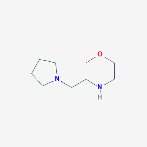 molecular formula C9H18N2O B138677 3-(Pyrrolidin-1-ylmethyl)morpholine CAS No. 127320-83-6