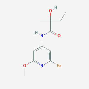 N-(2-bromo-6-methoxypyridin-4-yl)-2-hydroxy-2-methylbutanamide