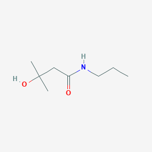 molecular formula C8H17NO2 B13867731 3-hydroxy-3-methyl-N-propylbutanamide 