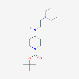 molecular formula C16H33N3O2 B13867752 Tert-butyl 4-(2-(diethylamino)ethylamino)piperidine-1-carboxylate 