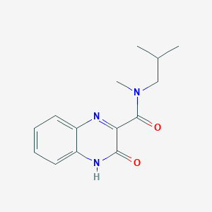 molecular formula C14H17N3O2 B13867775 N-methyl-N-(2-methylpropyl)-3-oxo-4H-quinoxaline-2-carboxamide 