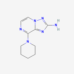 8-Piperidin-1-yl-[1,2,4]triazolo[1,5-a]pyrazin-2-amine