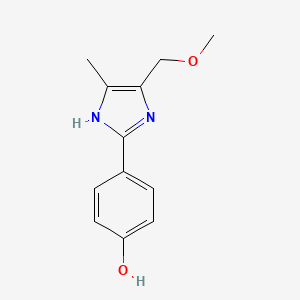 4-[4-(methoxymethyl)-5-methyl-1H-imidazol-2-yl]phenol