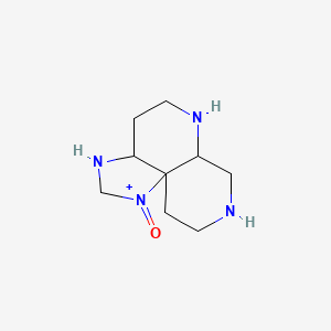 molecular formula C9H17N4O+ B13867846 3,3a,4,5,6,6a,7,8,9,10-decahydro-2H-imidazo[4,5-d][1,7]naphthyridin-1-ium 1-oxide 