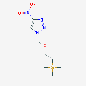 molecular formula C8H16N4O3Si B13867861 Trimethyl-[2-[(4-nitrotriazol-1-yl)methoxy]ethyl]silane 