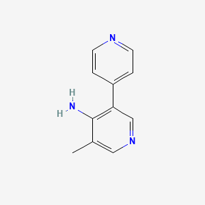 molecular formula C11H11N3 B13867897 3-Methyl-5-pyridin-4-ylpyridin-4-amine 