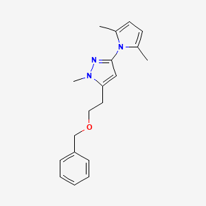 5-[2-(benzyloxy)ethyl]-3-(2,5-dimethyl-1H-pyrrol-1-yl)-1-methyl-1H-pyrazole