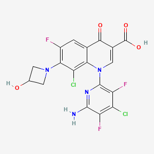 molecular formula C18H11Cl2F3N4O4 B13867920 4'-Chloro-delafloxacin 