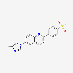 6-(4-Methylimidazol-1-yl)-2-(4-methylsulfonylphenyl)quinazoline