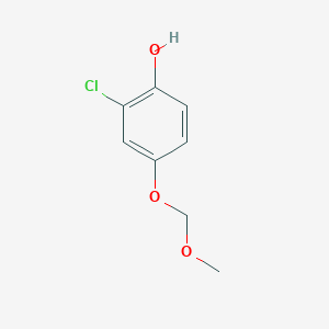 molecular formula C8H9ClO3 B13867931 2-Chloro-4-(methoxymethoxy)phenol 