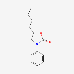 molecular formula C13H17NO2 B13867938 5-Butyl-3-phenyloxazolidin-2-one 