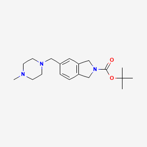 molecular formula C19H29N3O2 B13867963 Tert-butyl 5-((4-methylpiperazin-1-yl)methyl)isoindoline-2-carboxylate 