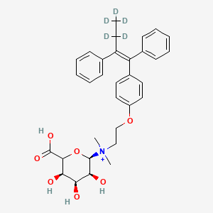 [(2R,3S,4S,5R)-6-carboxy-3,4,5-trihydroxyoxan-2-yl]-dimethyl-[2-[4-[(Z)-3,3,4,4,4-pentadeuterio-1,2-diphenylbut-1-enyl]phenoxy]ethyl]azanium