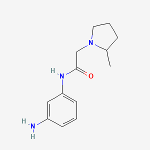 N-(3-aminophenyl)-2-(2-methylpyrrolidin-1-yl)acetamide