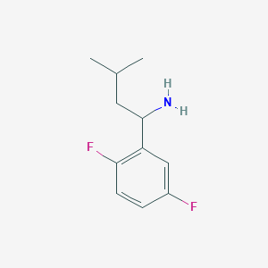 molecular formula C11H15F2N B1386799 1-(2,5-Difluorophenyl)-3-methylbutan-1-amine CAS No. 1021085-61-9
