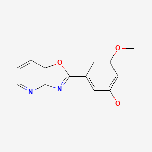 molecular formula C14H12N2O3 B13868008 2-(3,5-Dimethoxyphenyl)-[1,3]oxazolo[4,5-b]pyridine 